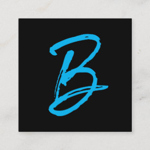 Carte De Visite Carré Série Signature   Monogramme