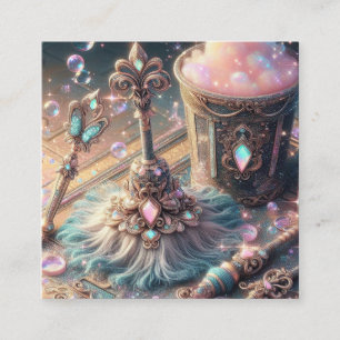 Carte De Visite Carré Service de ménage du regroupement des fournitures