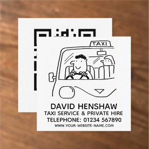 Carte De Visite Carré Service de taxi et location privée