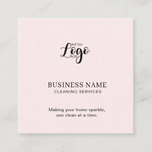 Carte De Visite Carré Services de nettoyage Carré de nettoyage de mais