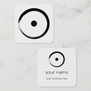 Carte De Visite Carré Signe astrologique - Bouddhisme Zen Circle 1