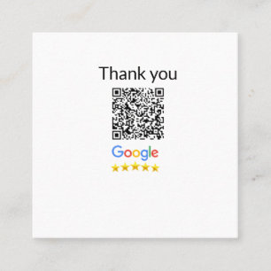 Carte De Visite Carré Simple minimum q r code ajouter logo code d'analys