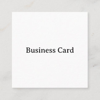 Carte De Visite Carré Simple Professionnel 2,5" x 2,5"