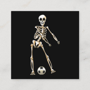 Carte De Visite Carré Skeleton Soccer Halloween Flossing Dance Cosplay