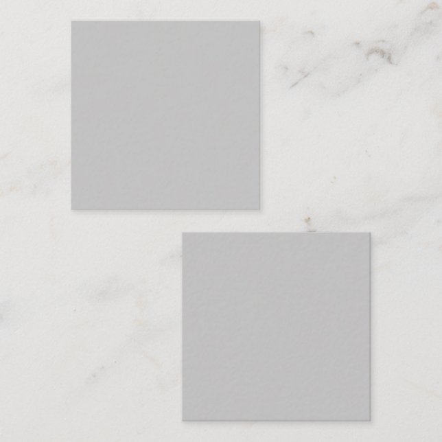 Carte De Visite Carré Soft Pale Gray Geometric (Devant / Derrière)