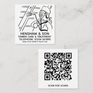 Carte De Visite Carré Soins du bois et traitement du bois