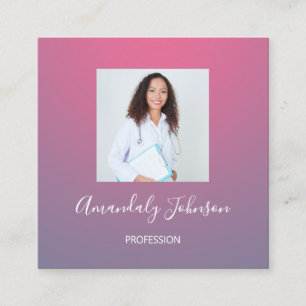 Carte De Visite Carré Soins infirmiers Chirurgie Soins de santé sur mesu