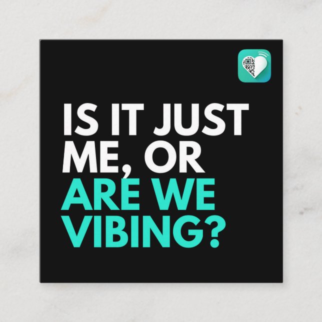 Carte De Visite Carré Sommes-nous en train de vider 2,0 (Devant)