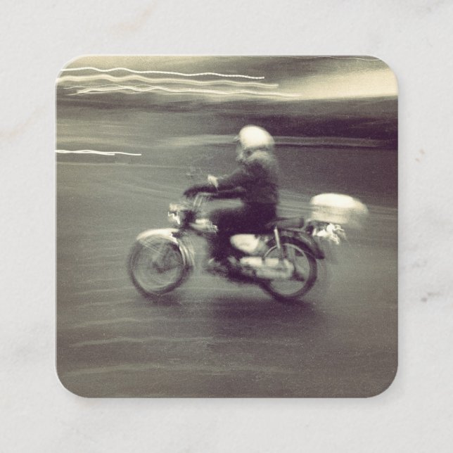 Carte De Visite Carré Speedy Moped (Devant)
