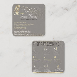 Carte De Visite Carré Spray Gris Tan Conseils d'utilisation