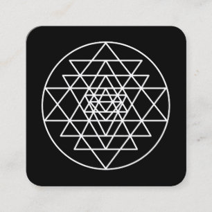 Carte De Visite Carré Sri Yantra