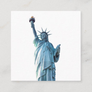 Carte De Visite Carré Statue de la liberté
