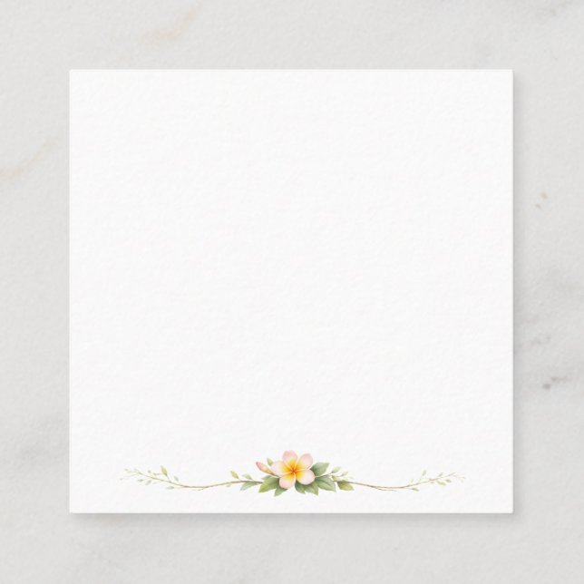 Carte De Visite Carré Sticker (Dos)