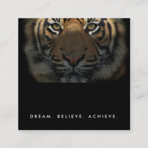 Carte De Visite Carré Studio Professionnel Fitness Trainer Luxe élégant