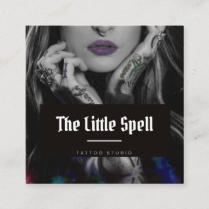 Carte De Visite Carré Studio Tattoo / Artiste Tattoo