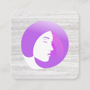 Carte De Visite Carré Styliste Chic Salon
