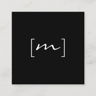 Carte De Visite Carré Support Monogramme