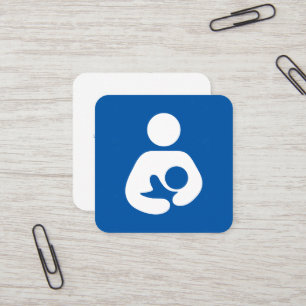 Carte De Visite Carré Symbole de consultant en matière de lactation