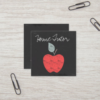 Carte De Visite Carré Tableau à la maison personnalisé d'Apple de