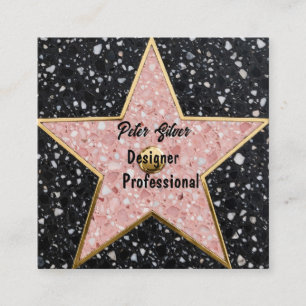 Carte De Visite Carré Tapisserie Carrée Hollywood Walk of Fame