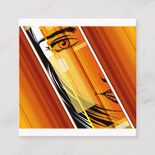 Carte De Visite Carré Tarjeta de visite (Devant)