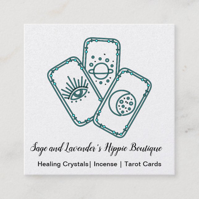 Carte De Visite Carré Tarot cards (Devant)