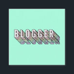 Carte De Visite Carré Tendance menthe vert 3d typographie blogueur minim<br><div class="desc">Tendance menthe vert 3d typographie blogueur minimaliste</div>