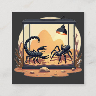Carte De Visite Carré Terrarium pour scorpion Habitat