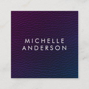 Carte De Visite Carré Textes colorés minimalistes modernes