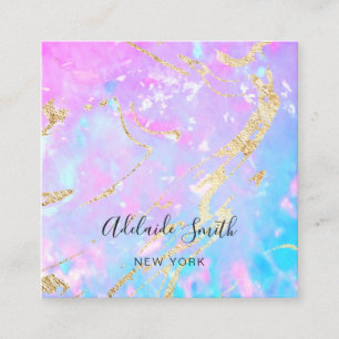 Carte De Visite Carré texture arrière - plan opale violette