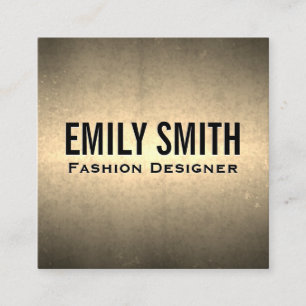 Carte De Visite Carré Texture métal or Golden Shine