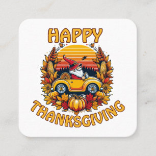 Carte De Visite Carré Thanksgiving 2023 