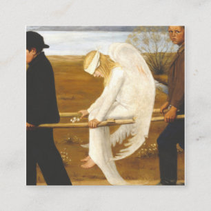 Carte De Visite Carré The Wounded Angel By Hugo Simberg 1903