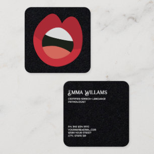 Carte De Visite Carré Thérapie vocale