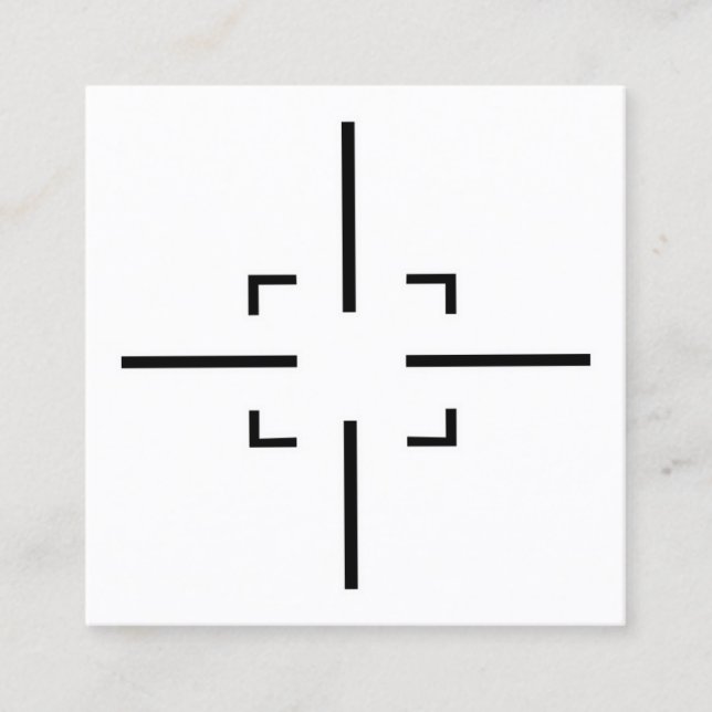 Carte De Visite Carré Tir sportif (Devant)