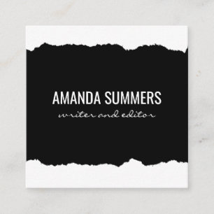 Carte De Visite Carré Tissu désossé