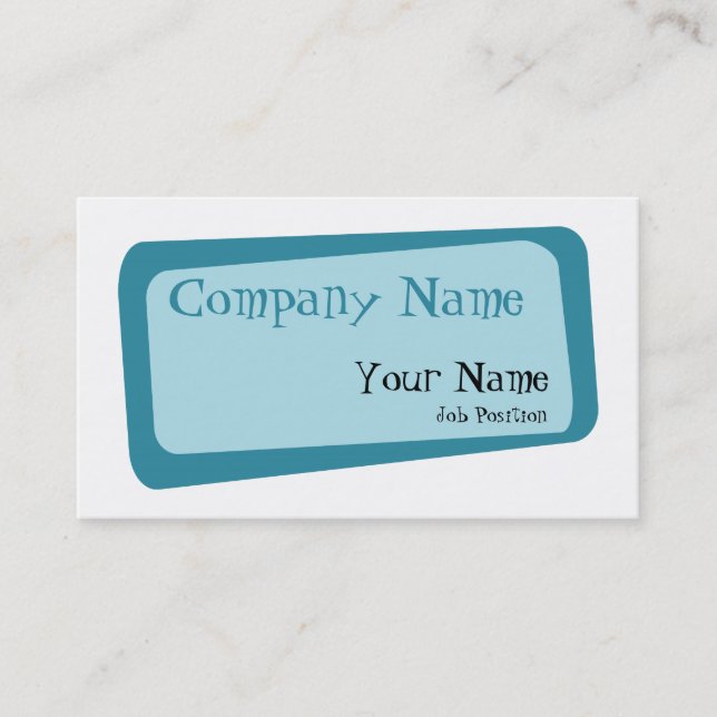 Carte de visite Carré tordu (Devant)