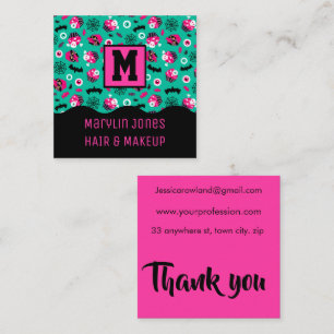 CARTE DE VISITE CARRÉ TRAITEMENTS SPOKKY HALLOWEEN