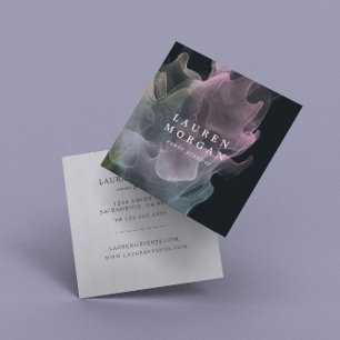 Carte de visite Carré transparent en soie