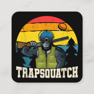 Carte De Visite Carré Trapsquatch Bigfoot Drôle Piège en Argile Tireur H