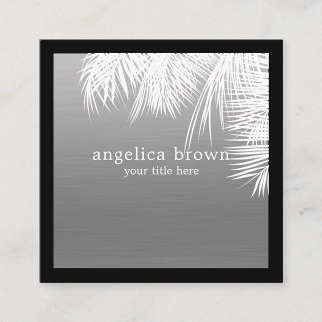 Carte de visite Carré tropical (Devant)