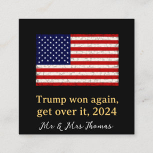 Carte De Visite Carré Trump remporte une nouvelle fois le pari 2024 avec