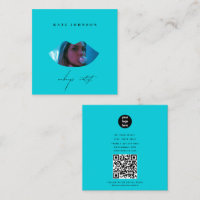 Turquoise Business Logo Photo Maquillage Artiste L