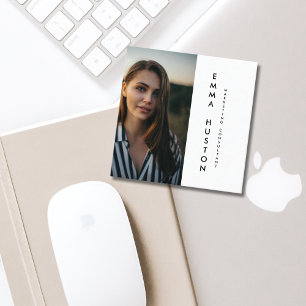 Carte De Visite Carré Typographie minimaliste moderne