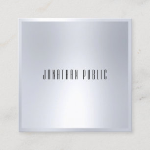 Carte De Visite Carré Un Modèle moderne élégant et élégant