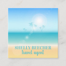 Vacances tropicales de plage d'agent de voyage