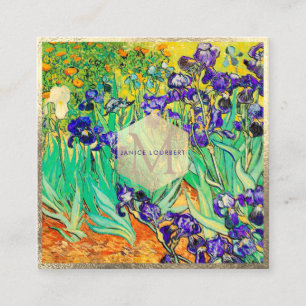 Carte De Visite Carré Van Gogh Purple Irises à St. Remy