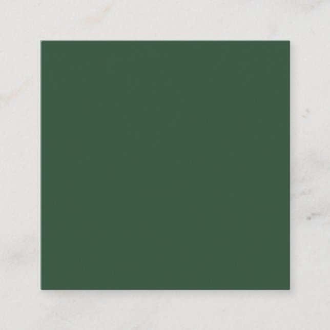 Carte De Visite Carré Vert Pin (Devant)