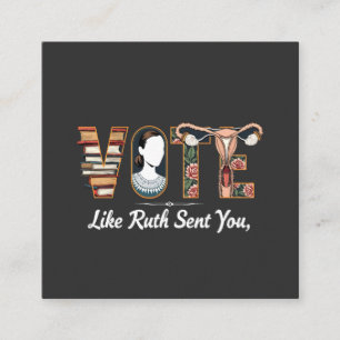 Carte De Visite Carré Voter Comme Ruth Vous A Envoyé Harris LGBTQ Égalit