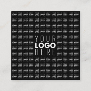 Carte De Visite Carré Votre logo ou image en mosaïque avec un grand logo
